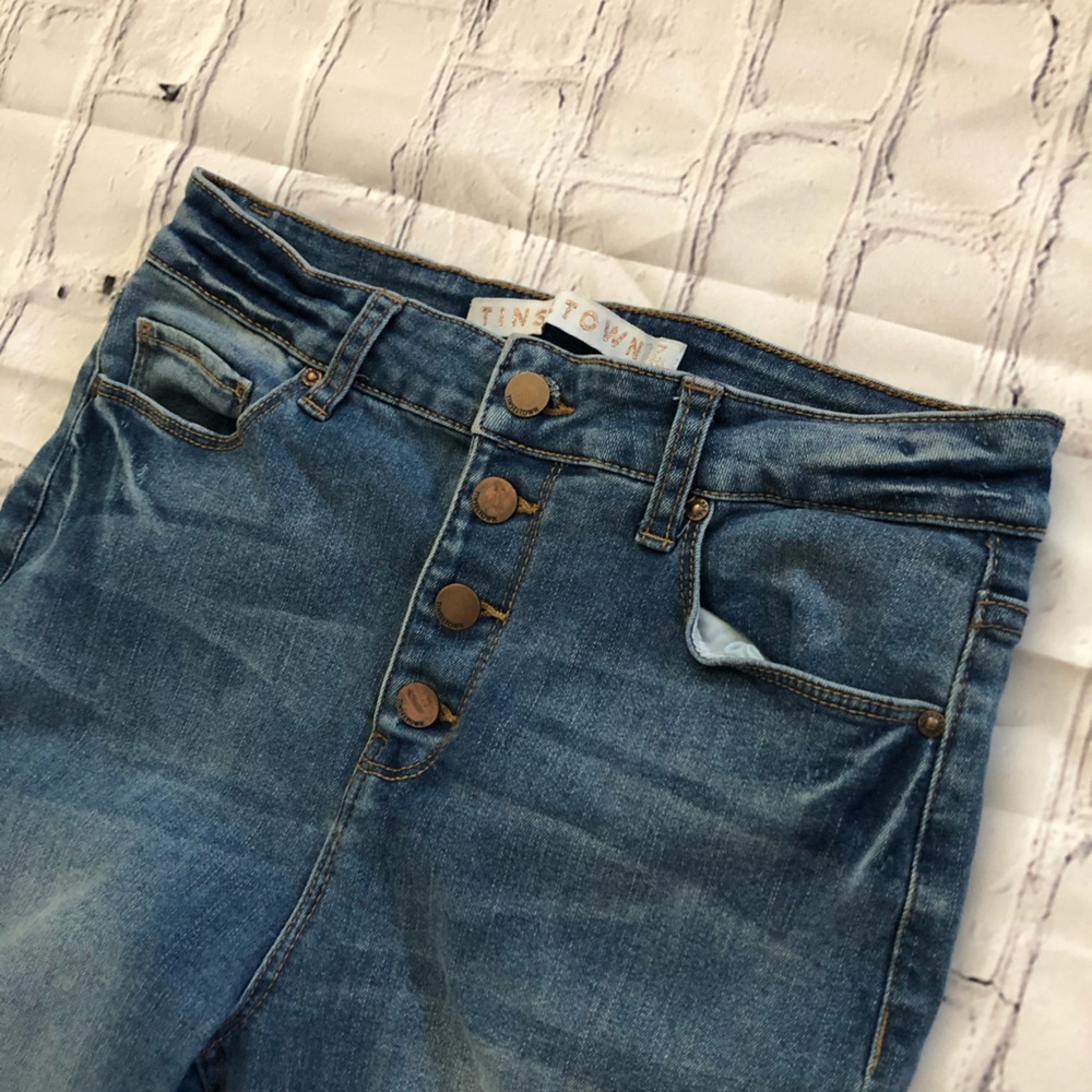 Tinseltown High Waist Waisted Denim Jeans Size 7